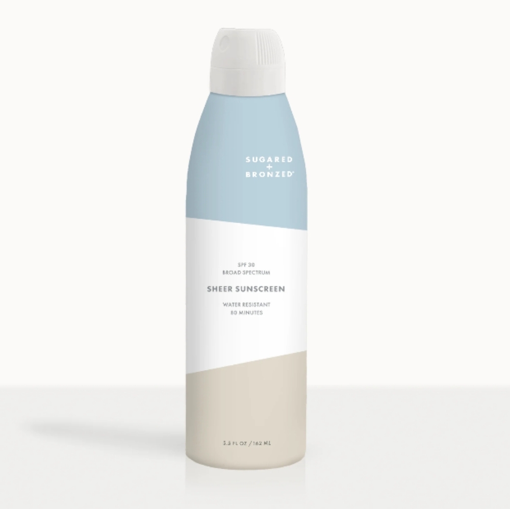 NEW Sugared + Bronzed Sheer Sunscreen SPF 30 Water Resistant